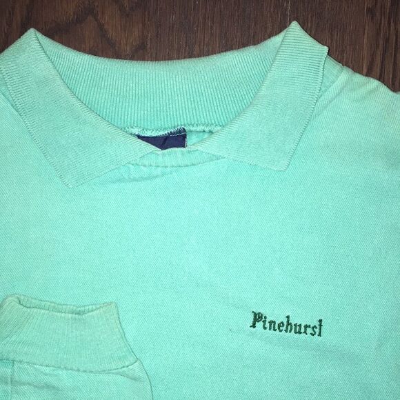 Wek the World Other - Vintage Pinehurst Green collared sweater sweatshirt retro Golf Shirt XL mens